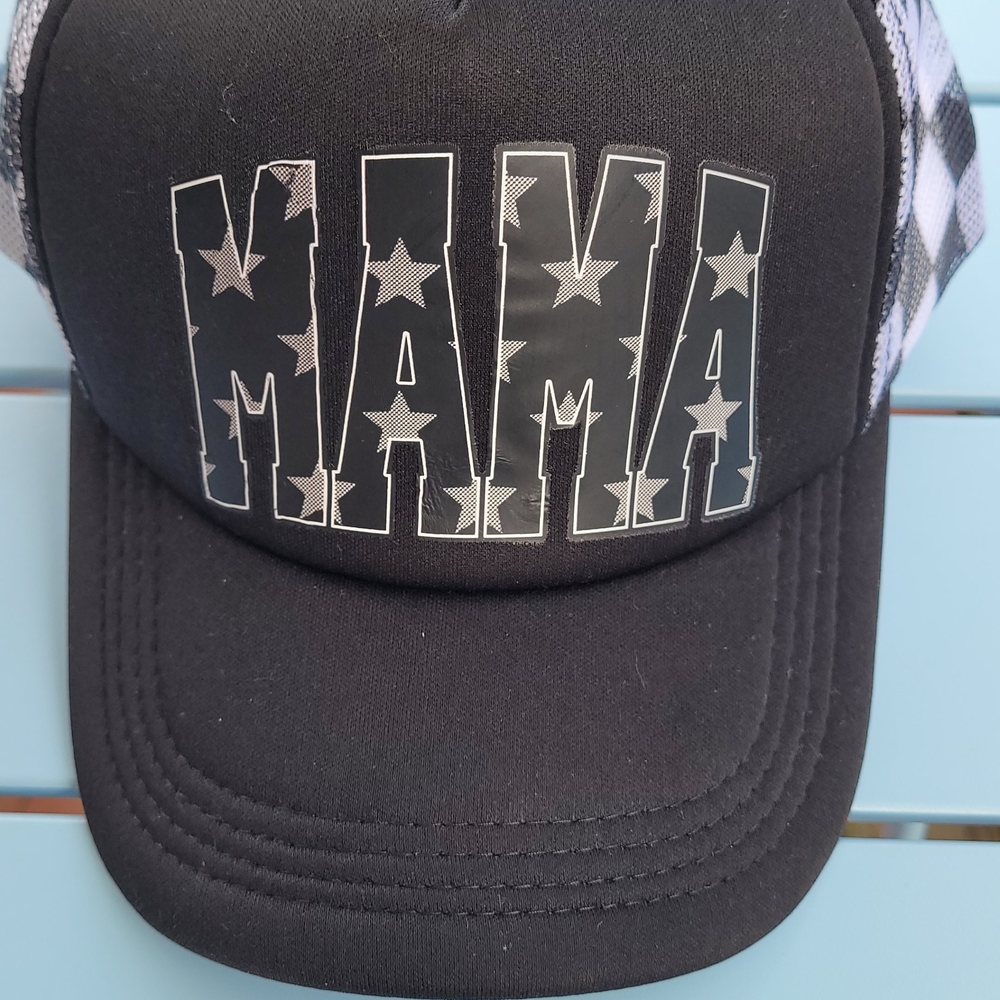 Black "MAMA" Trucker Hat - Kids Accessories